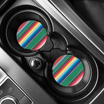 Mexican Striped Blanket Pattern Print Car Coasters