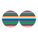 Mexican Striped Blanket Pattern Print Car Coasters