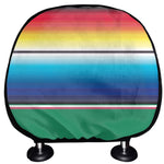 Mexican Striped Blanket Pattern Print Car Headrest Covers