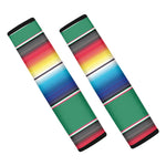 Mexican Striped Blanket Pattern Print Car Seat Belt Covers
