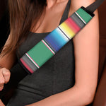 Mexican Striped Blanket Pattern Print Car Seat Belt Covers