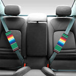 Mexican Striped Blanket Pattern Print Car Seat Belt Covers