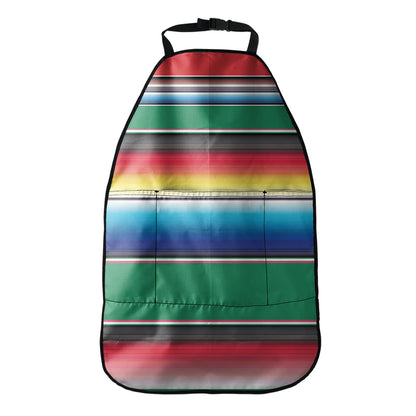 Mexican Striped Blanket Pattern Print Car Seat Organizers