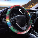 Mexican Striped Blanket Pattern Print Car Steering Wheel Cover