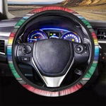 Mexican Striped Blanket Pattern Print Car Steering Wheel Cover