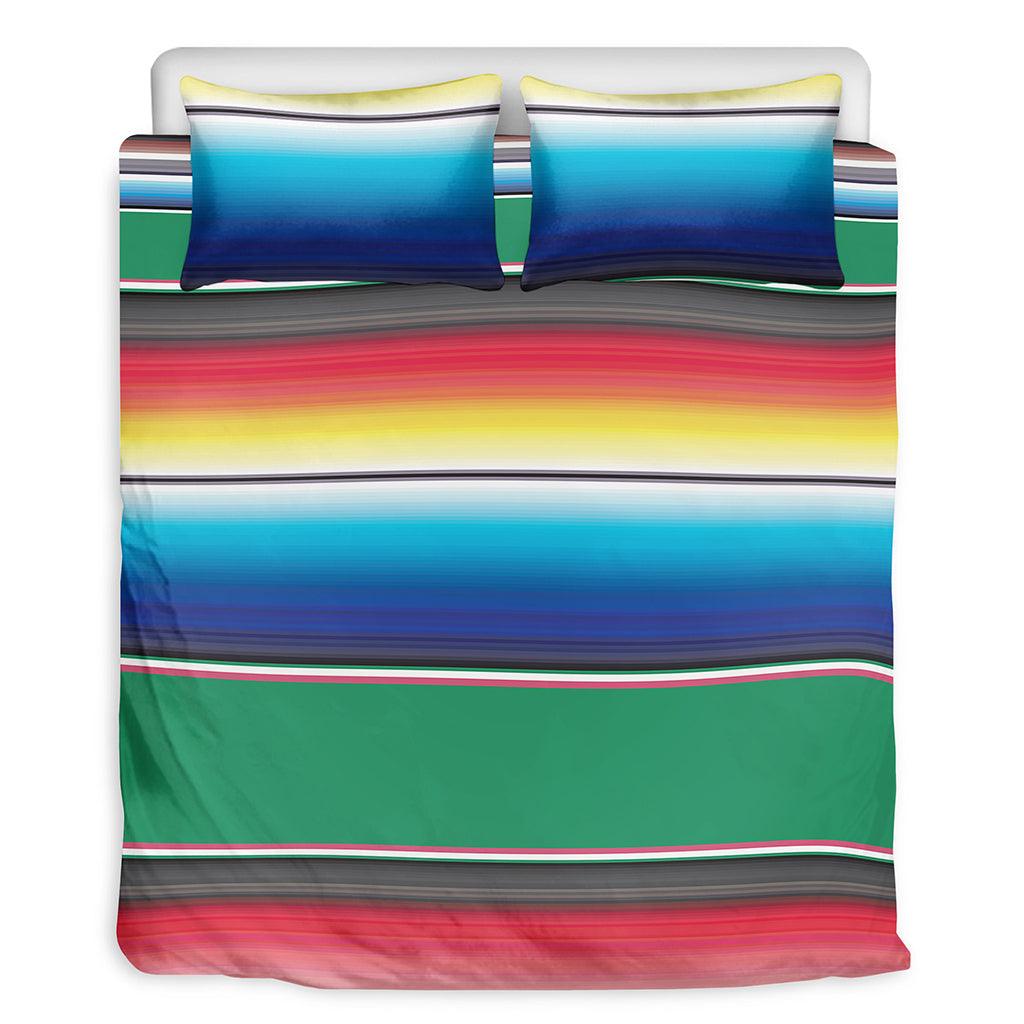 Mexican Striped Blanket Pattern Print Duvet Cover Bedding Set
