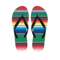 Mexican Striped Blanket Pattern Print Flip Flops