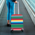 Mexican Striped Blanket Pattern Print Luggage Cover