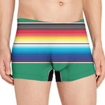 Mexican Striped Blanket Pattern Print Men's Boxer Briefs