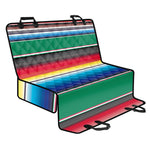 Mexican Striped Blanket Pattern Print Pet Car Back Seat Cover
