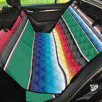 Mexican Striped Blanket Pattern Print Pet Car Back Seat Cover
