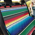 Mexican Striped Blanket Pattern Print Pet Car Back Seat Cover