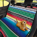 Mexican Striped Blanket Pattern Print Pet Car Back Seat Cover