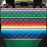 Mexican Striped Blanket Pattern Print Pet Car Back Seat Cover