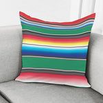 Mexican Striped Blanket Pattern Print Pillow Cover