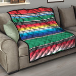 Mexican Striped Blanket Pattern Print Quilt