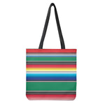Mexican Striped Blanket Pattern Print Tote Bag