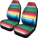 Mexican Striped Blanket Pattern Print Universal Fit Car Seat Covers