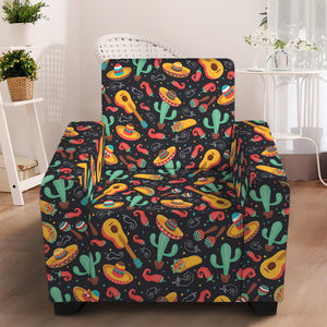 Mexico Cinco de Mayo Pattern Print Armchair Slipcover