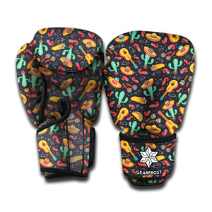 Mexico Cinco de Mayo Pattern Print Boxing Gloves