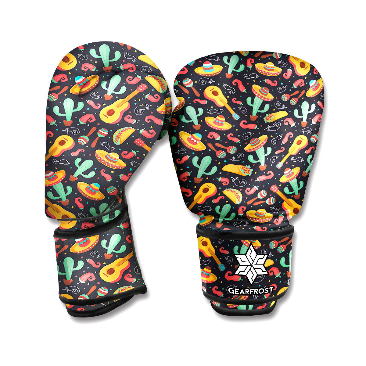 Mexico Cinco de Mayo Pattern Print Boxing Gloves