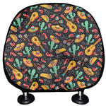 Mexico Cinco de Mayo Pattern Print Car Headrest Covers