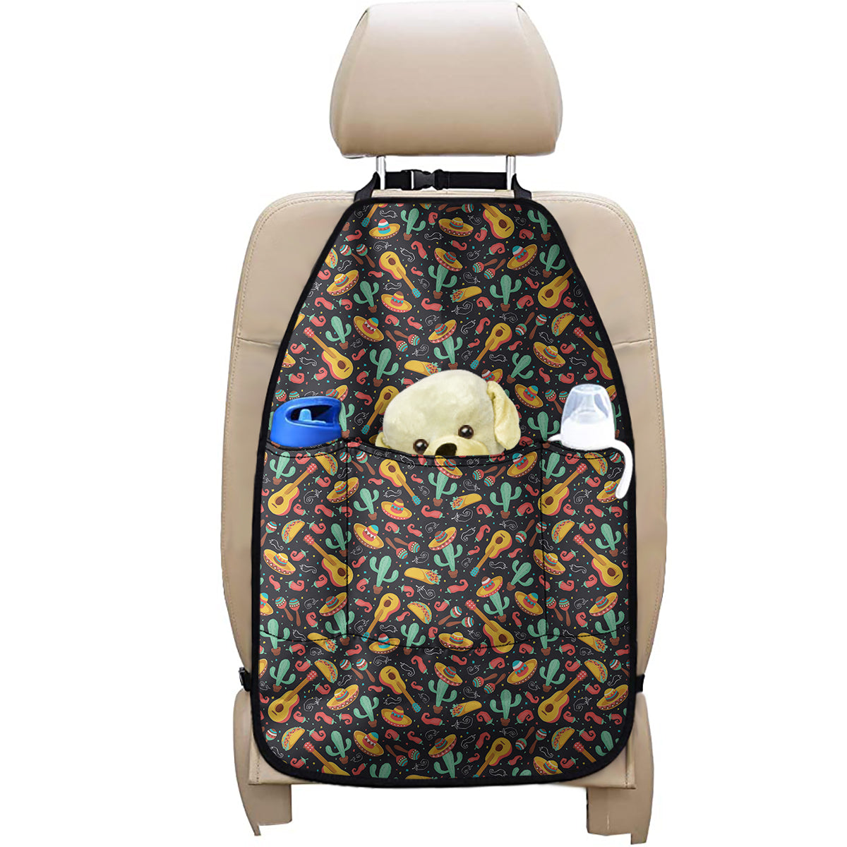 Mexico Cinco de Mayo Pattern Print Car Seat Organizers