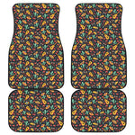 Mexico Cinco de Mayo Pattern Print Front and Back Car Floor Mats