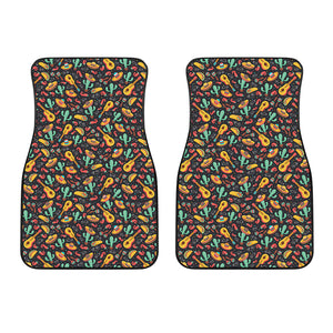 Mexico Cinco de Mayo Pattern Print Front Car Floor Mats