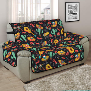 Mexico Cinco de Mayo Pattern Print Half Sofa Protector