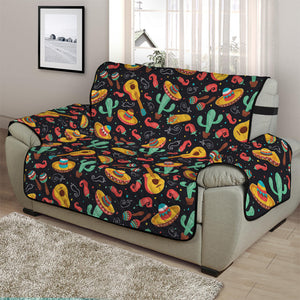 Mexico Cinco de Mayo Pattern Print Half Sofa Protector