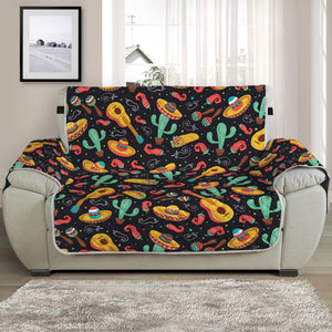 Mexico Cinco de Mayo Pattern Print Half Sofa Protector