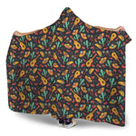 Mexico Cinco de Mayo Pattern Print Hooded Blanket