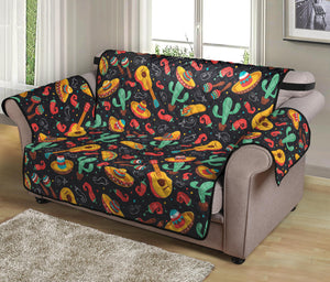 Mexico Cinco de Mayo Pattern Print Loveseat Protector