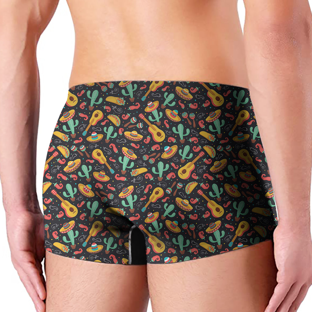 Mexico Cinco de Mayo Pattern Print Men's Boxer Briefs