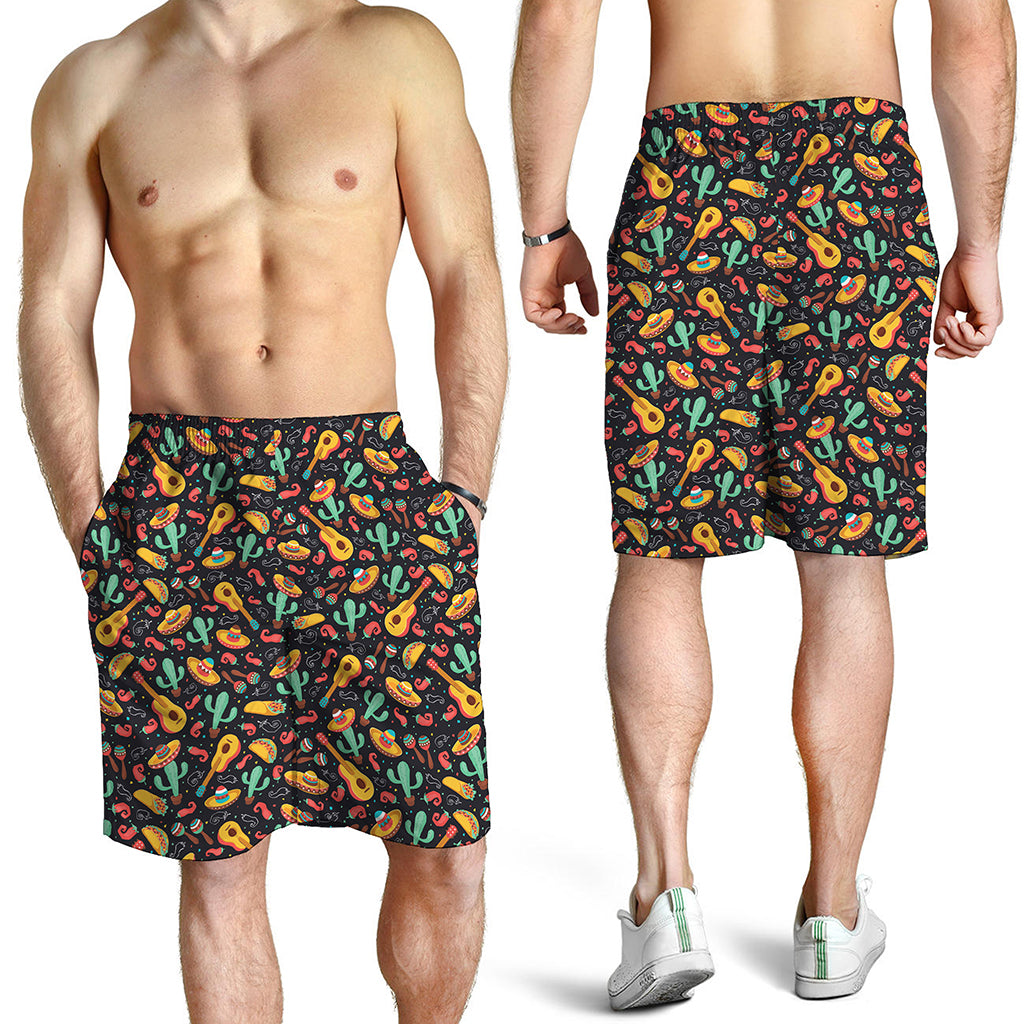 Mexico Cinco de Mayo Pattern Print Men's Shorts