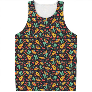 Mexico Cinco de Mayo Pattern Print Men's Tank Top