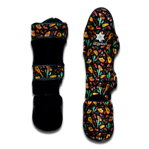 Mexico Cinco de Mayo Pattern Print Muay Thai Shin Guard