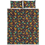 Mexico Cinco de Mayo Pattern Print Quilt Bed Set