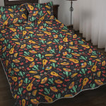 Mexico Cinco de Mayo Pattern Print Quilt Bed Set