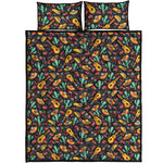 Mexico Cinco de Mayo Pattern Print Quilt Bed Set