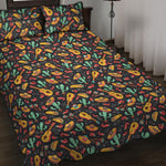 Mexico Cinco de Mayo Pattern Print Quilt Bed Set