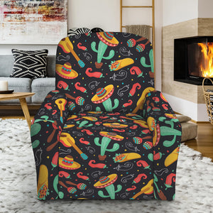 Mexico Cinco de Mayo Pattern Print Recliner Slipcover