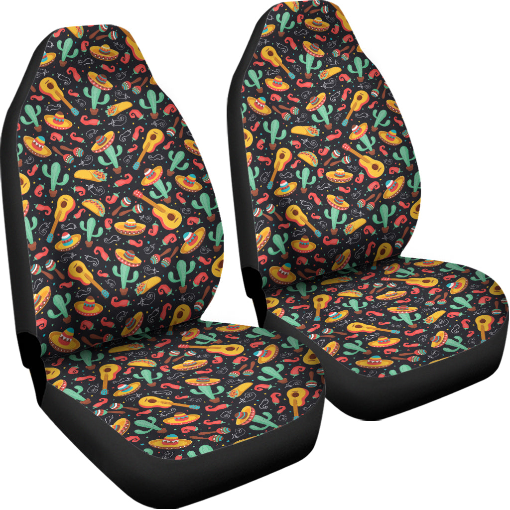 Mexico Cinco de Mayo Pattern Print Universal Fit Car Seat Covers