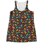 Mexico Cinco de Mayo Pattern Print Women's Racerback Tank Top