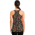 Mexico Cinco de Mayo Pattern Print Women's Racerback Tank Top
