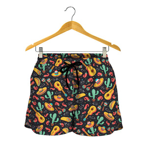 Mexico Cinco de Mayo Pattern Print Women's Shorts