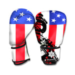 Military American Flag Print Boxing Gloves