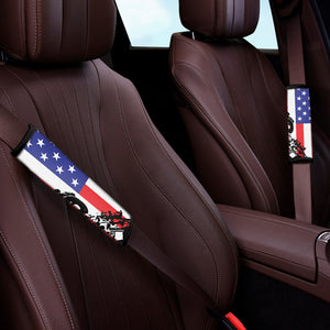 Military American Flag Print Car Seat Belt Covers