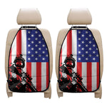 Military American Flag Print Car Seat Organizers